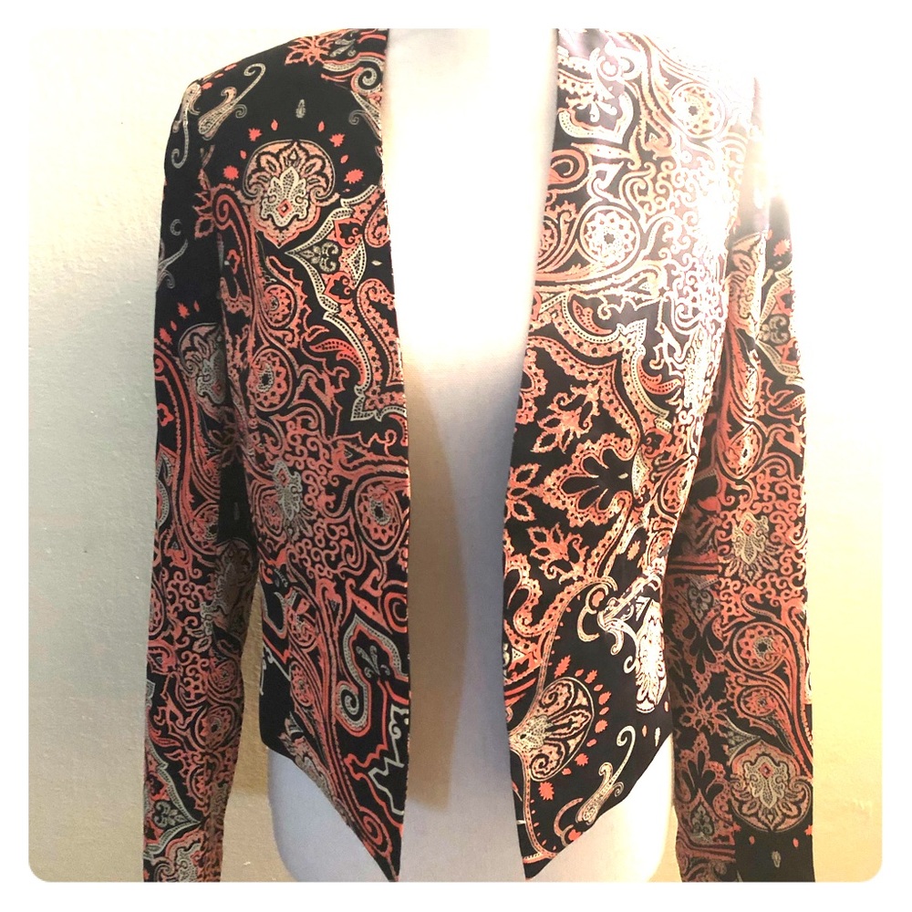 Paisley Print Blazer